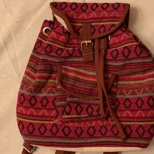 Lady’s backpack purse.